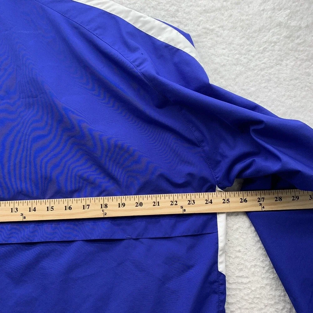 Brooks Hawaii Windbreaker Mens Large L Vented Mesh Blue‎ White Running Athletic